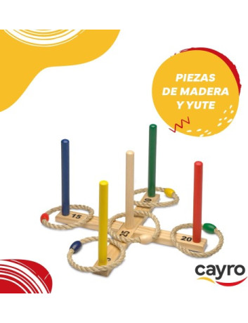 TIRA ANILLAS DE MADERA CON...