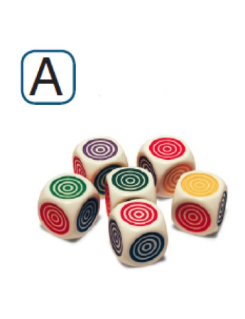 DADOS DE COLORES B/6udas,...