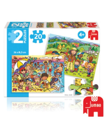 PUZZLE 2x20 "EN LA PLAYA Y...