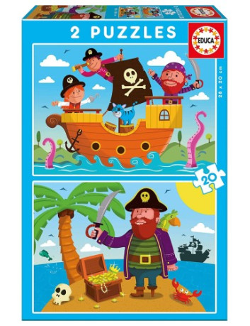 PUZZLE 2x20 JUNIOR PIRATAS
