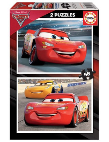 PUZZLE DE 2x48 PIEZAS CARS 3