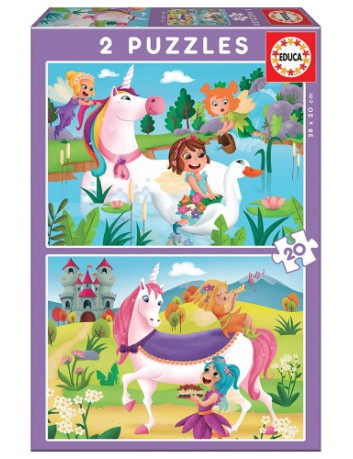 PUZZLE 2X20 UNICORNIO+HADAS
