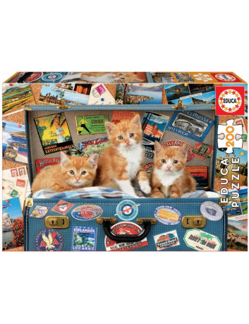 PUZZLE 200 GATITOS VIAJEROS...