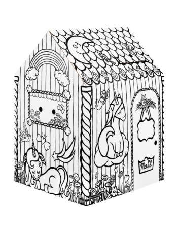 CASA DE CARTON PARA PINTAR...