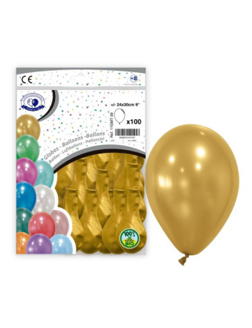 GLOBOS COLOR ORO METALIZADO...