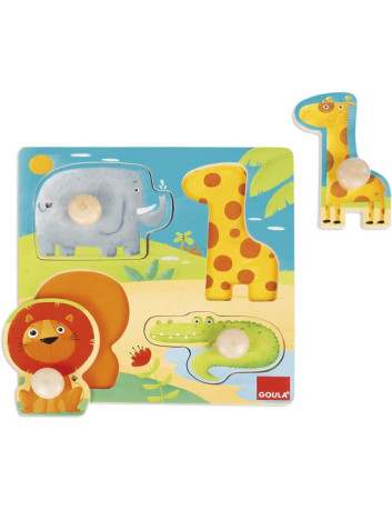 PUZZLE ANIMALES DE LA SELVA...