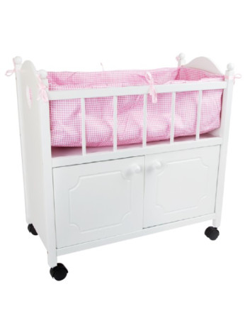 CAMA DE MUÑECA CON ARMARIO...