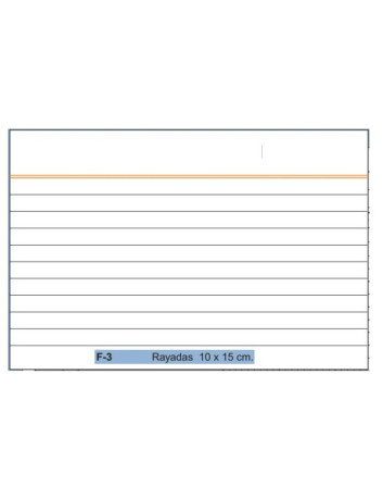 FICHAS RAYADAS 10 x 15...