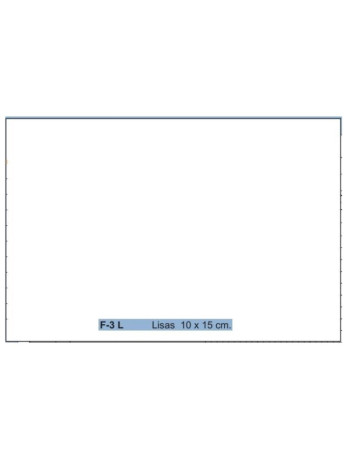 FICHAS LISO BLANCO 10 x 15...