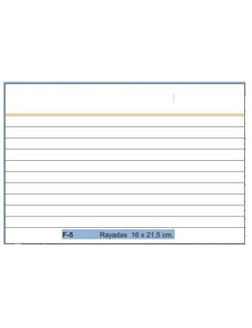 FICHAS RAYADAS 16 x 22...