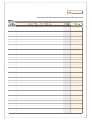 TALONARIO MULTIUSO A4...