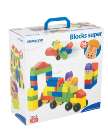 BLOCKS SUPER 64 pcs.MALETA...