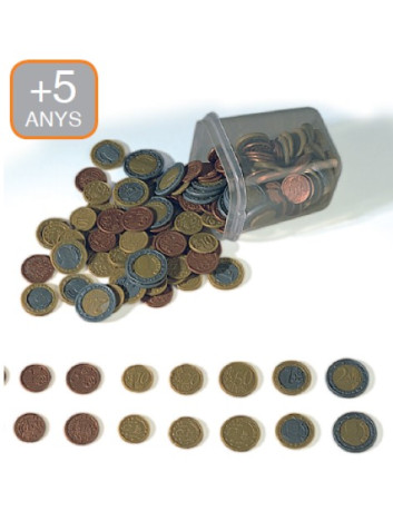 EUROMONEDAS 132uds.DE PLASTICO
