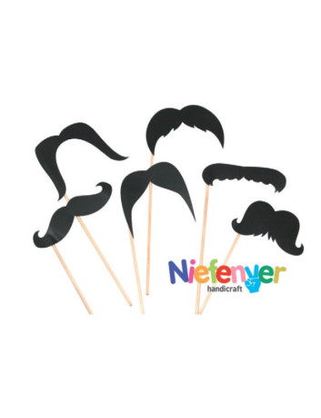BIGOTES DE CARTULINA. PACK...