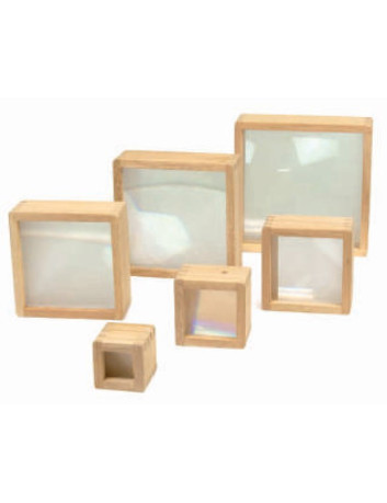 BLOQUES DE MADERA CON LUPA...