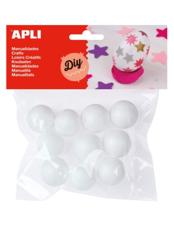 BOLAS POREXPAN O 25 MM P/10 U.