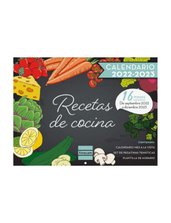 CALENDARIO DE PARED RECETAS...